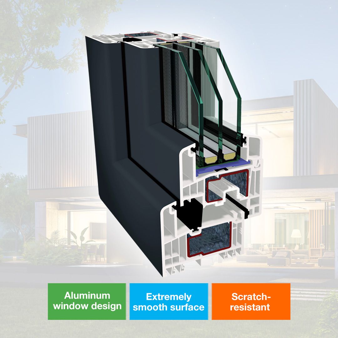 MEGRAME® UPVC WINDOWS - ACRYLCOLOR 