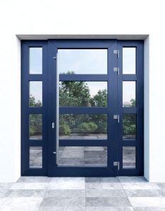 MEGRAME® lauko durys, Nr. 7 | Deco RAL 5004 – Black Blue/Schwarzblau