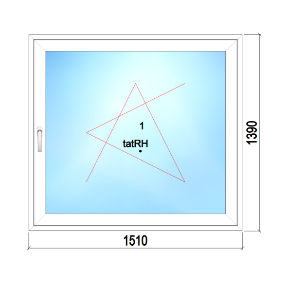 Plastikinis langas Nr. 26-074